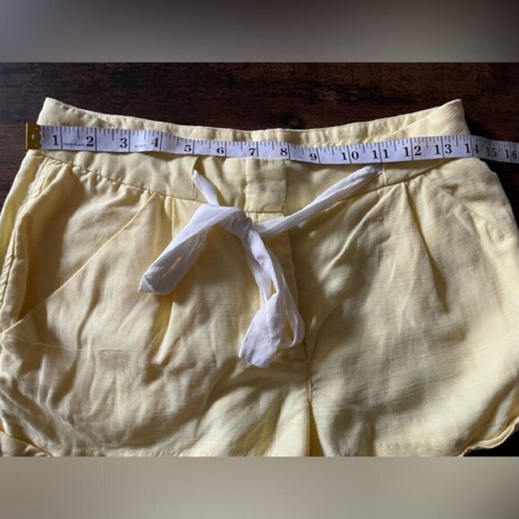ARITZIA Wilfred linen blend Allegra Short yellow size 0 - Picture 6 of 9
